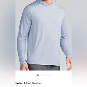 Tasc Carrollton Lightweight Hoodie, cloud heather color, size large